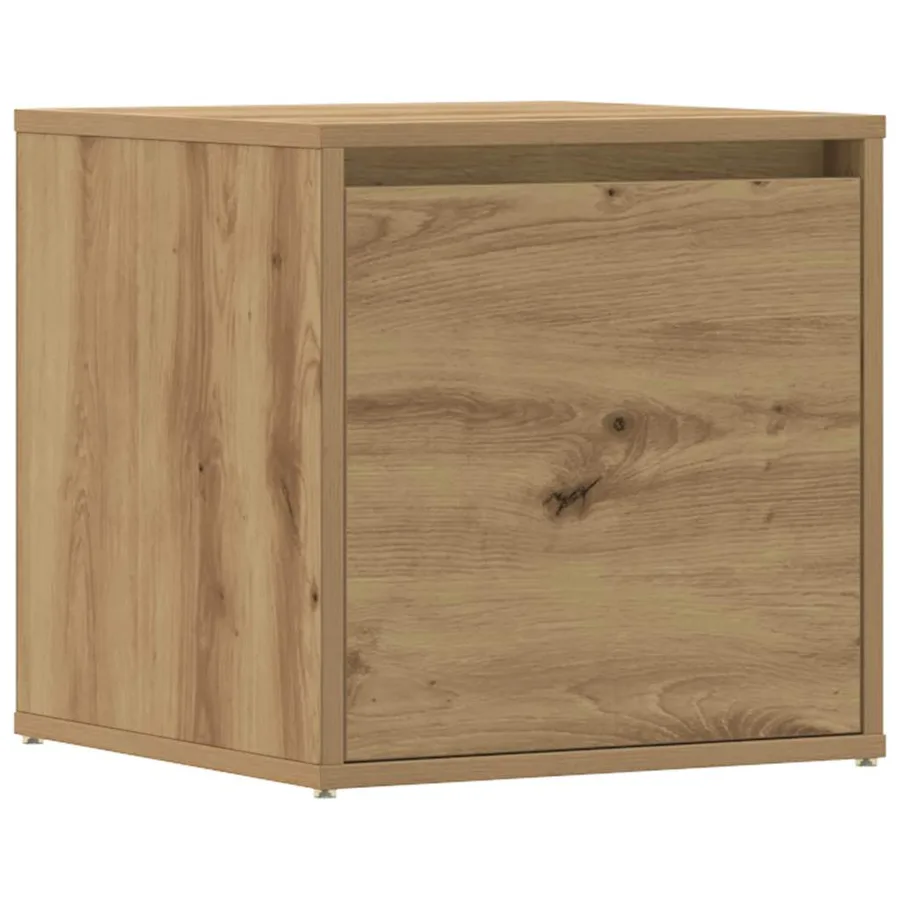 Tiroir boîte chêne artisanal 40,5x40x40 cm bois d'ingénierie - 2