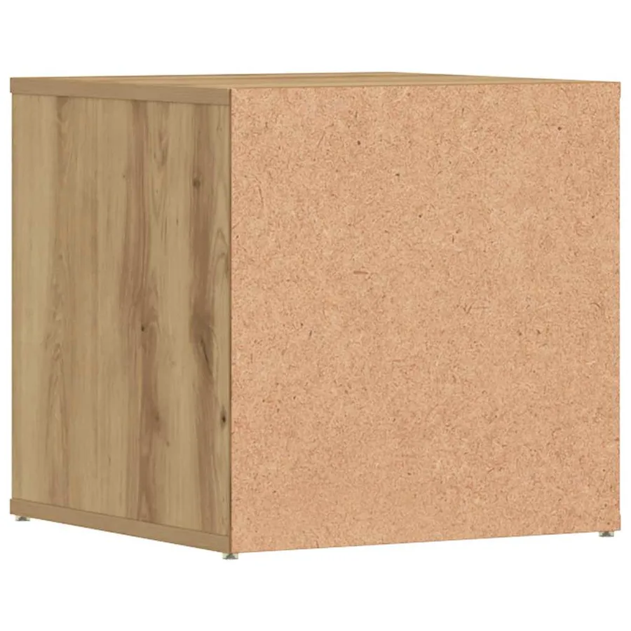 Tiroir boîte chêne artisanal 40,5x40x40 cm bois d'ingénierie - 6