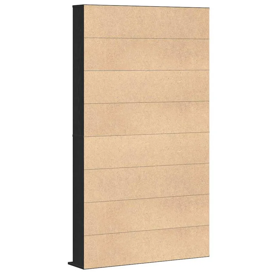 Meuble CD Chêne noir 101 x 23 x 177,5 cm Bois d'ingénierie - 5