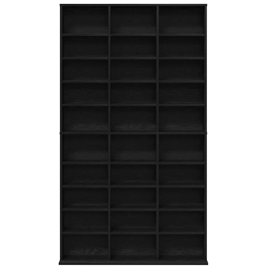 Meuble CD Chêne noir 101 x 23 x 177,5 cm Bois d'ingénierie - 6