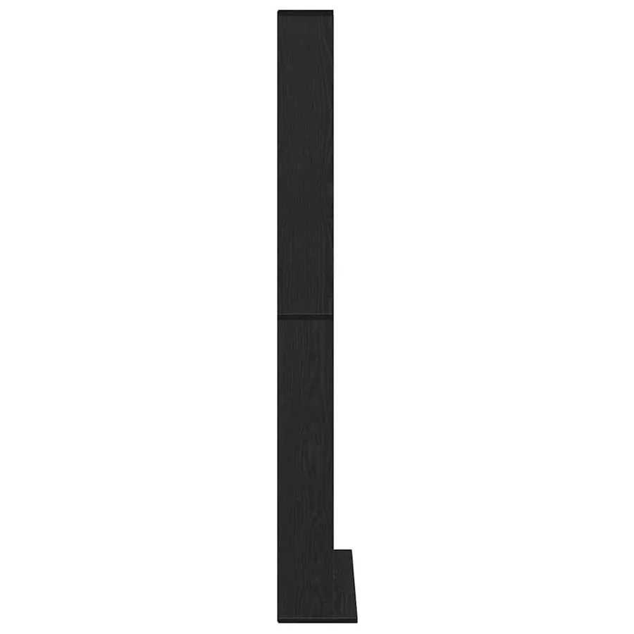 Meuble CD Chêne noir 101 x 23 x 177,5 cm Bois d'ingénierie - 7