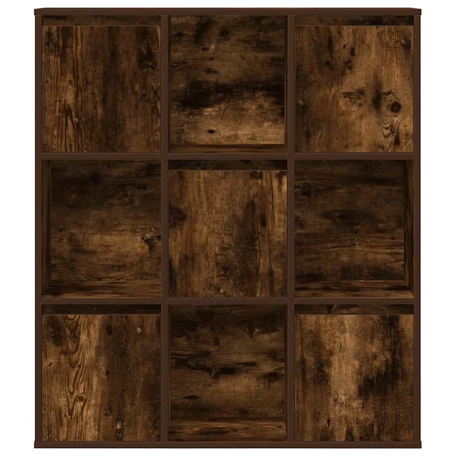 Bibliothèque chêne fumé 89x24x101,5 cm bois d'ingénierie - 4