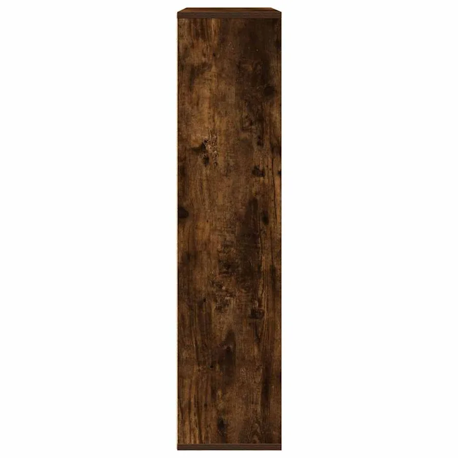 Bibliothèque chêne fumé 89x24x101,5 cm bois d'ingénierie - 5