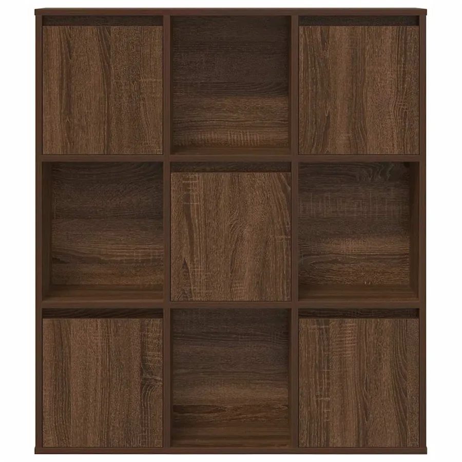 Bibliothèque chêne marron 89x24x101,5 cm bois d'ingénierie - 4