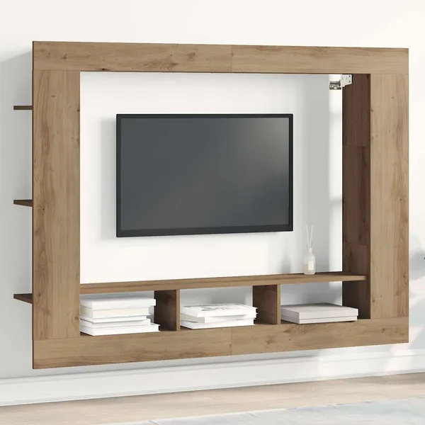 Meuble TV 152 x 22 x 113 cm chêne artisanal Bois d'ingénierie