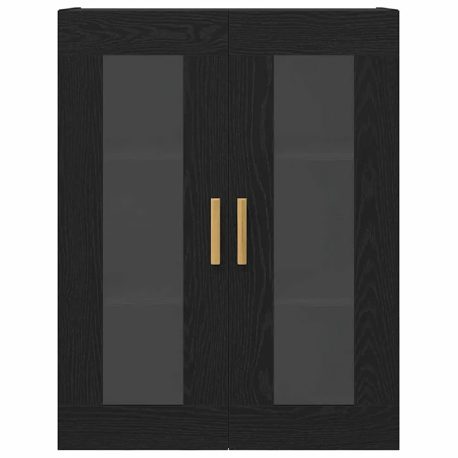 Meuble mural Chêne noir 69,5 x 34 x 90 cm Bois d'ingénierie - 7