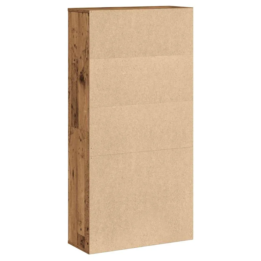 Bibliothèque vieux bois 60x24x120 cm bois d'ingénierie - 6