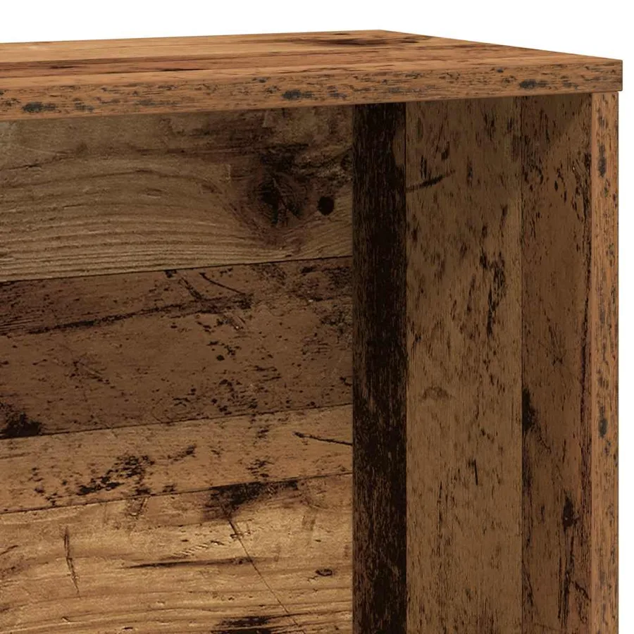 Bibliothèque vieux bois 60x24x120 cm bois d'ingénierie - 8