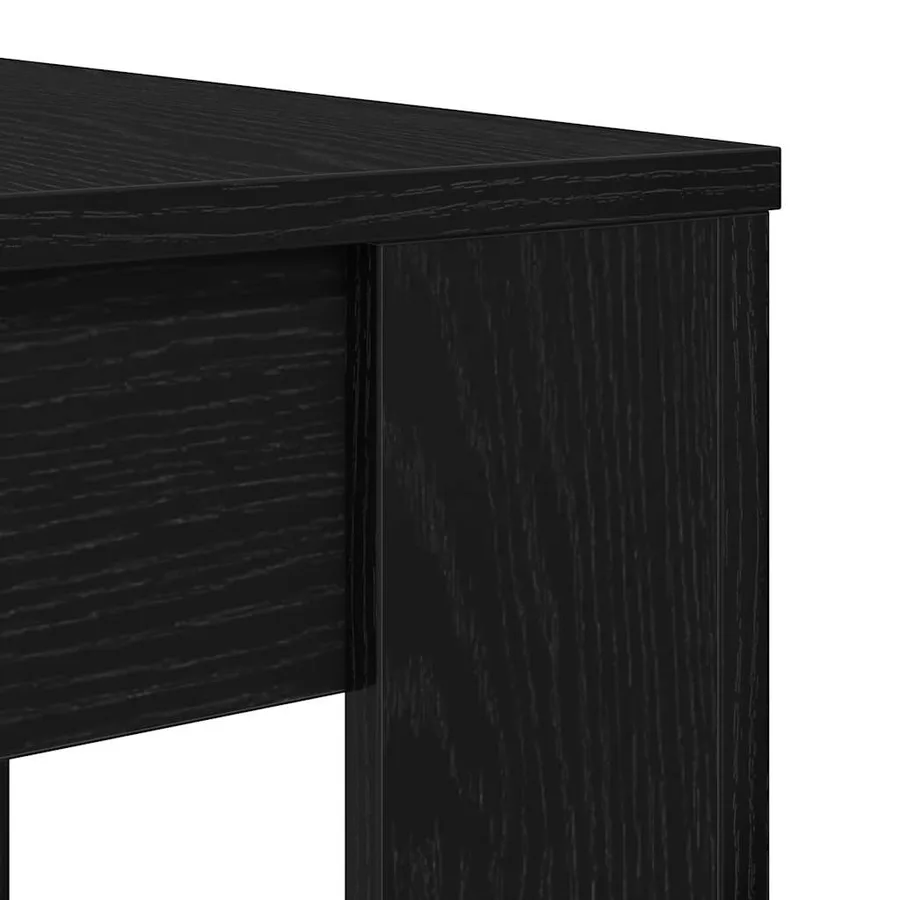Table à dîner chêne noir 120x60x76 cm bois d'ingénierie - 8