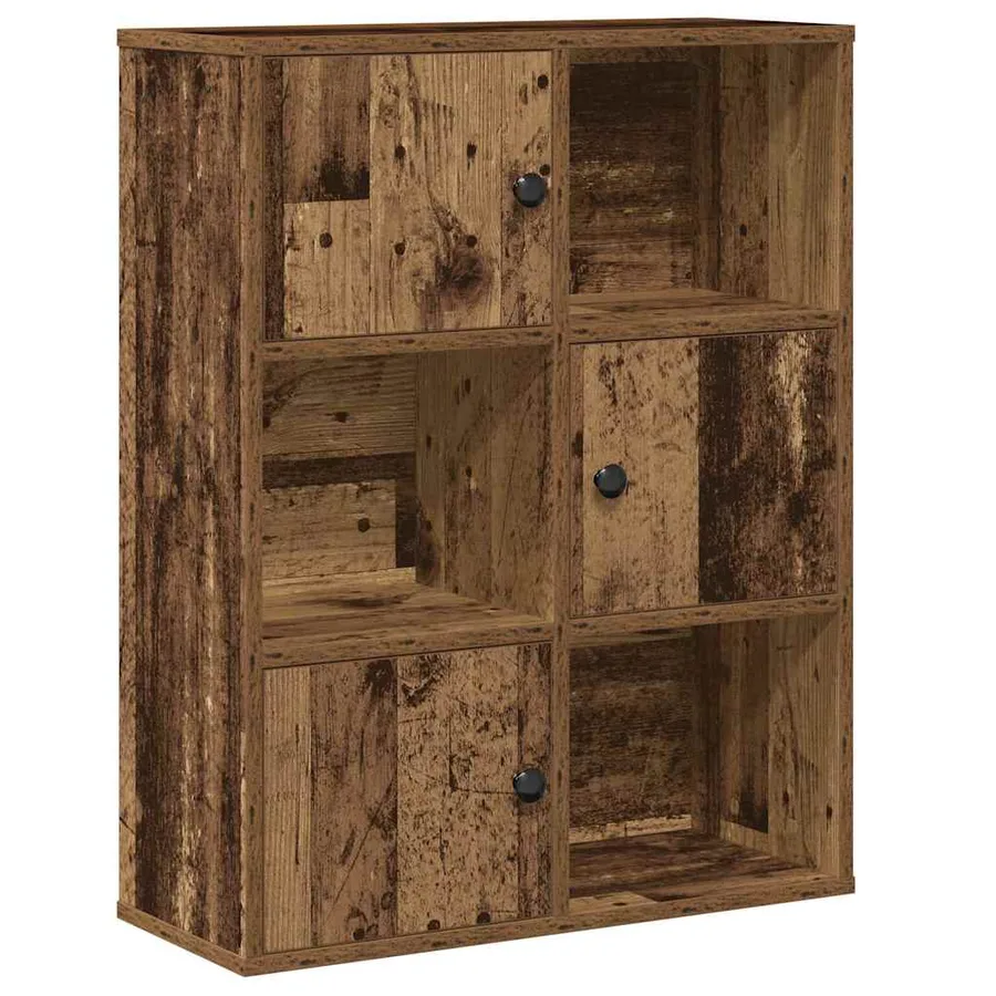 Bibliothèque vieux bois 60x24x76,5 cm bois d'ingénierie - 2