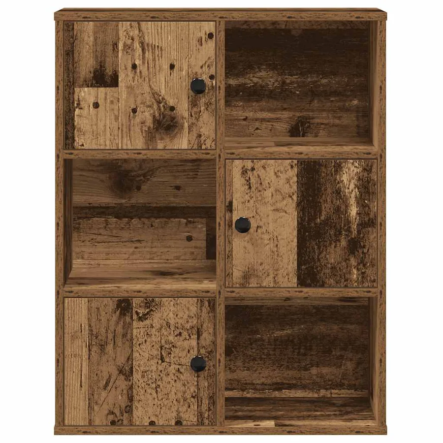 Bibliothèque vieux bois 60x24x76,5 cm bois d'ingénierie - 5