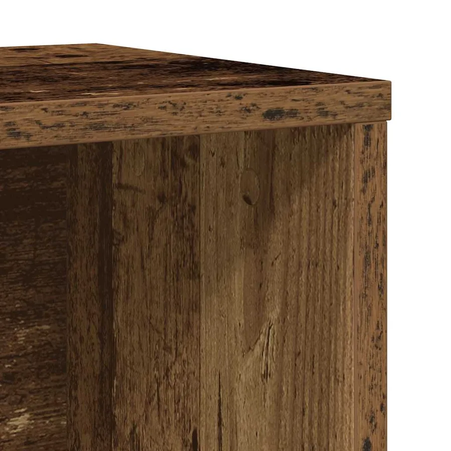 Bibliothèque vieux bois 60x24x76,5 cm bois d'ingénierie - 9
