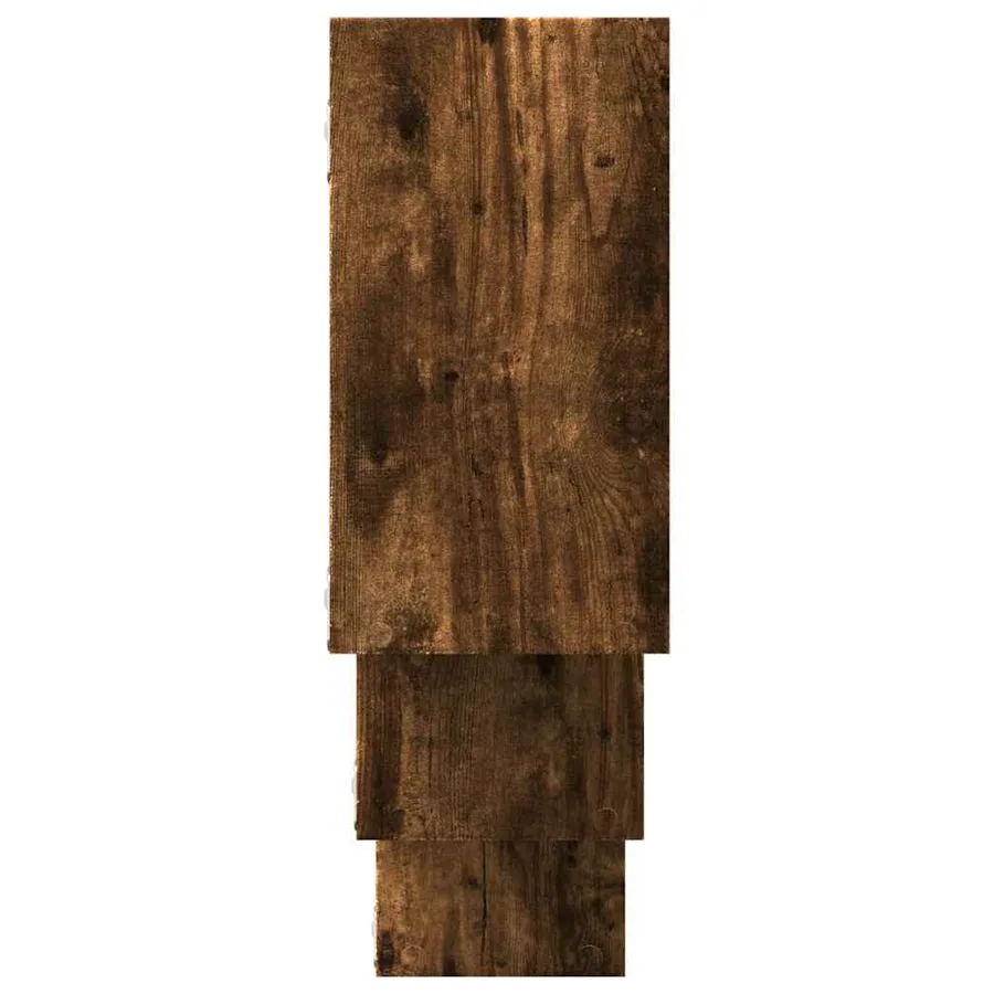 Étagère murale chêne fumé 159x18x66 cm bois d'ingénierie - 5