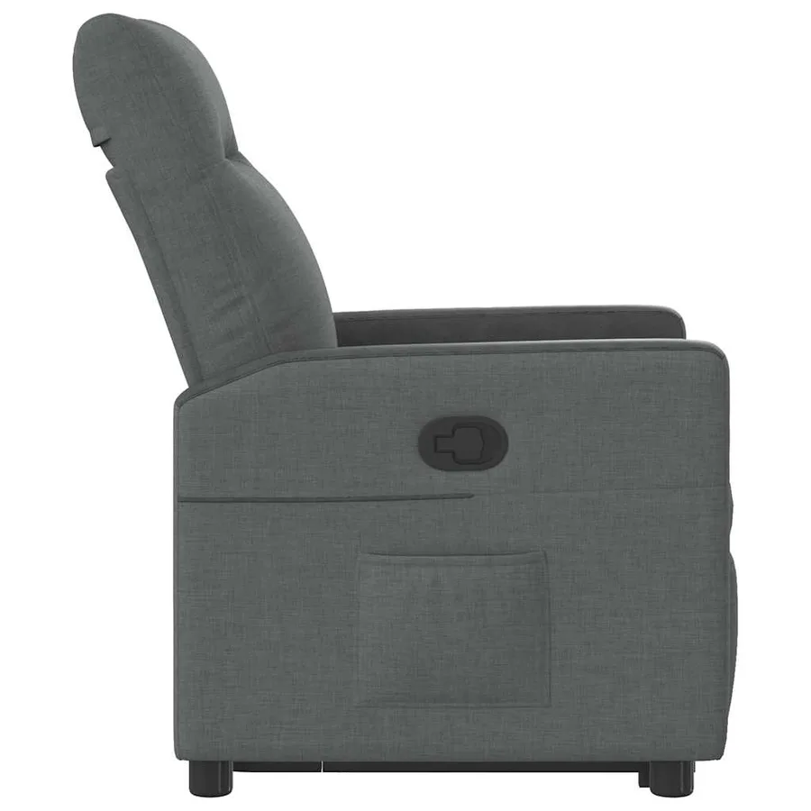 Fauteuil inclinable Gris foncé Tissu - 6