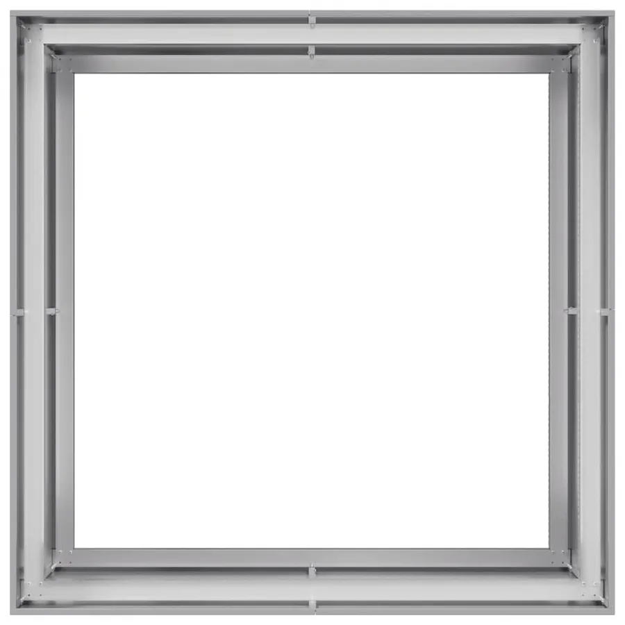 Jardinière 100x100x80 cm acier galvanisé - 5