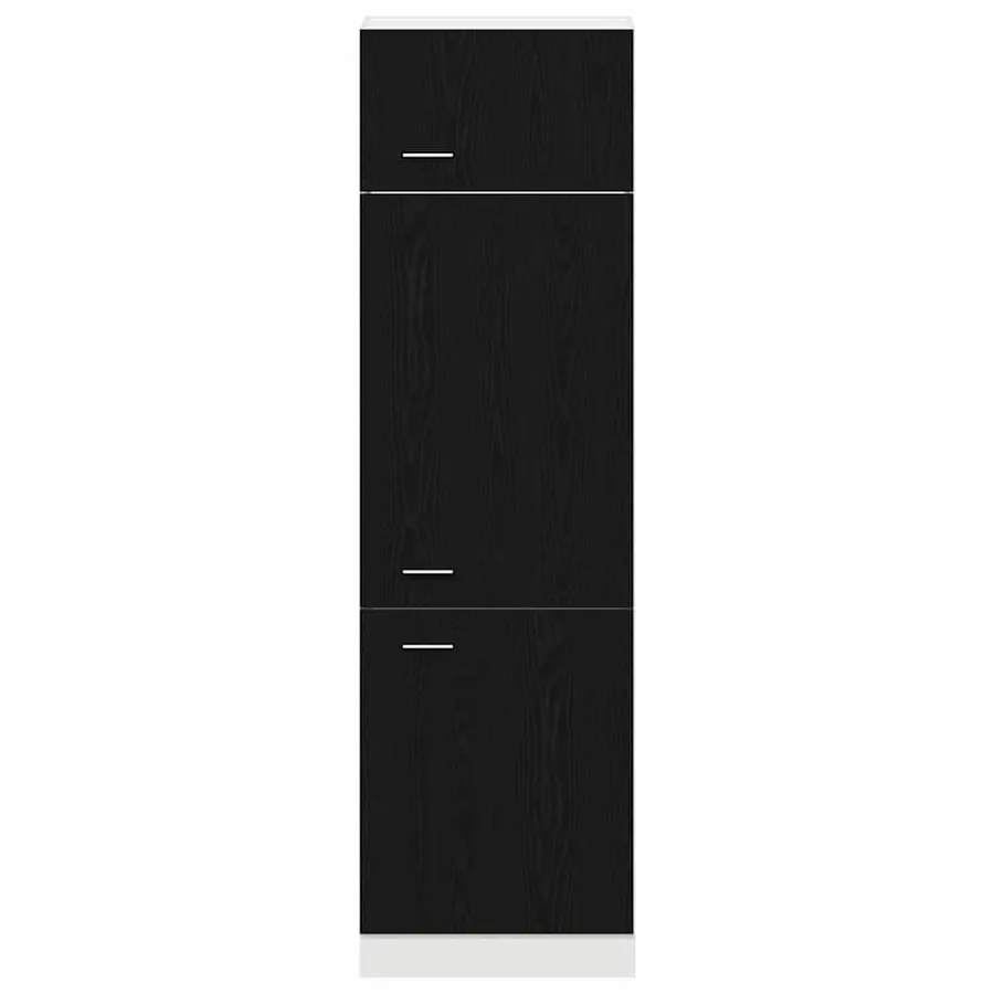 Armoire suspendue avec étagère Lyon Chêne noir 60 x 31 x 207 cm - 7