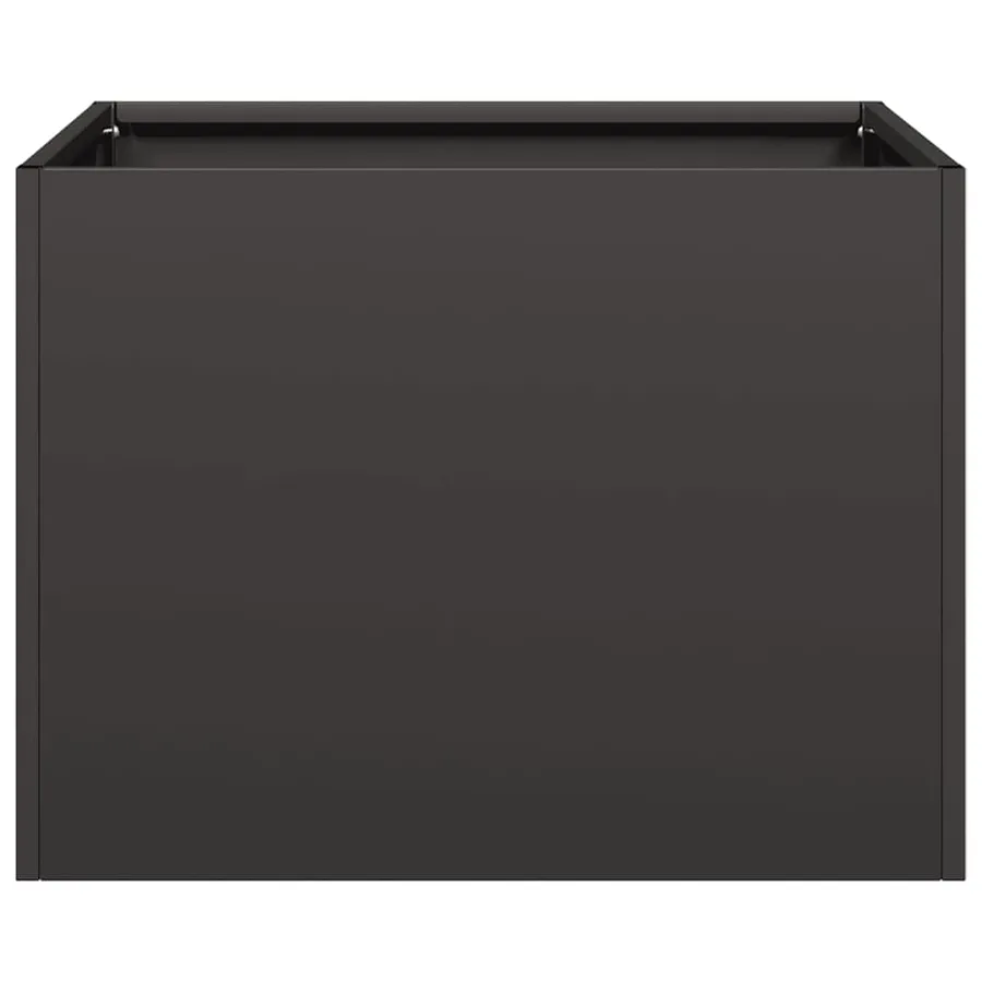 Jardinière noir 40x40x30 cm acier - 4