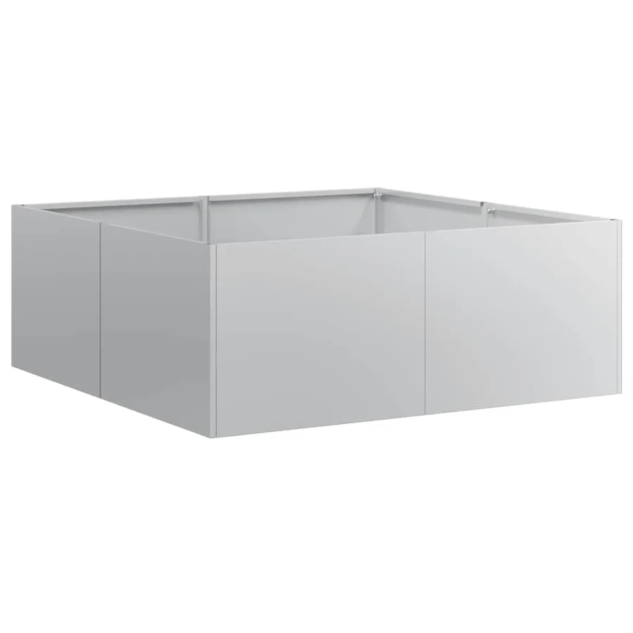 Jardinière 80x80x30 cm acier galvanisé - 2