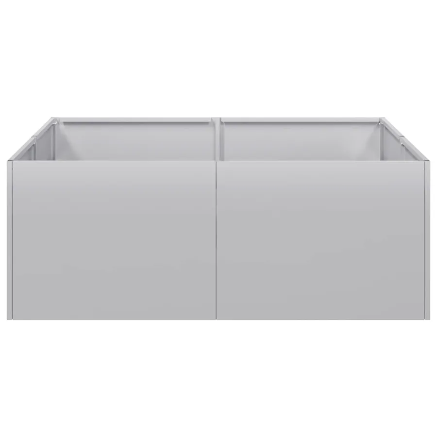 Jardinière 80x80x30 cm acier galvanisé - 4