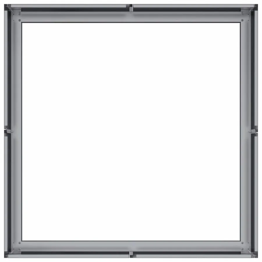 Jardinière 80x80x30 cm acier galvanisé - 5