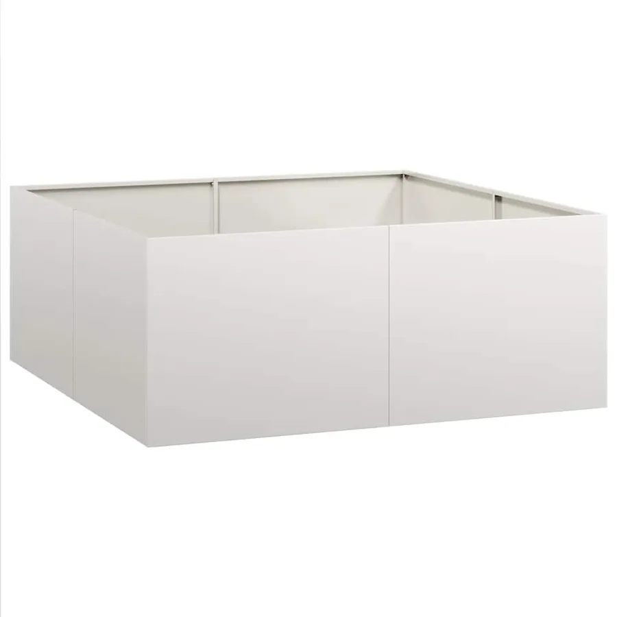 Jardinière 100x100x40 cm acier inoxydable - 2