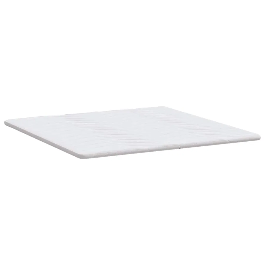 Surmatelas Blanc 180 x 200 cm Tissu en Tricot - 6