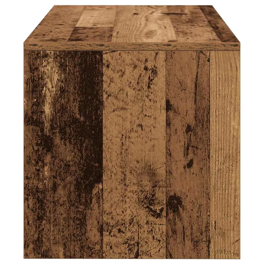 Meuble TV vieux bois 80x40x40 cm bois d'ingénierie - 6