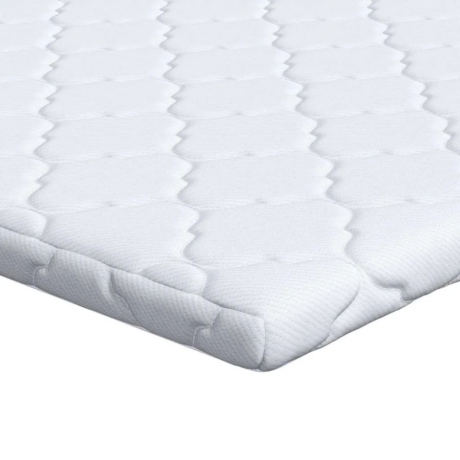 Surmatelas en Coco Blanc 140 x 190 cm Tissu jacquard - 2