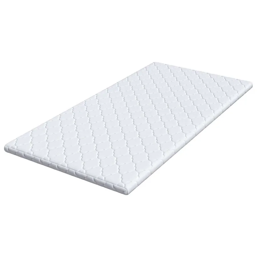 Surmatelas en Coco Blanc 140 x 190 cm Tissu jacquard - 5