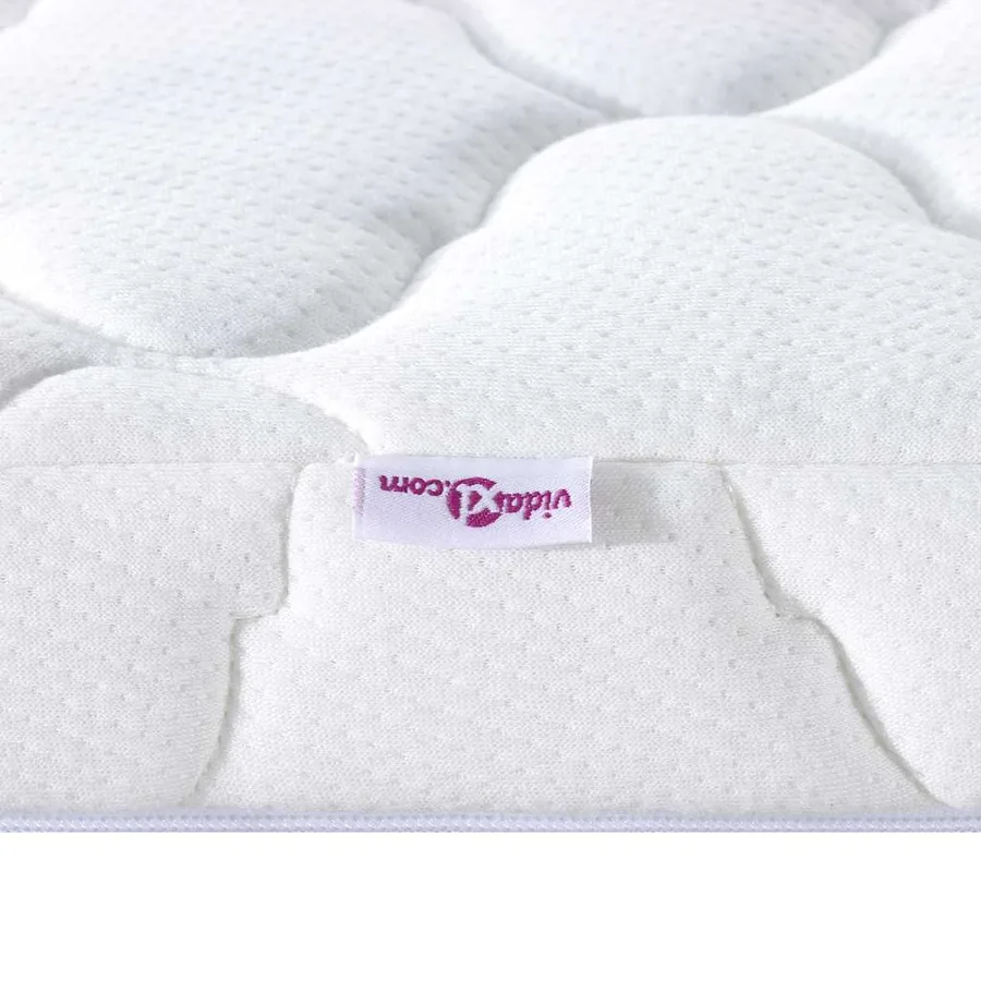 Surmatelas en Coco Blanc 140 x 190 cm Tissu jacquard - 9