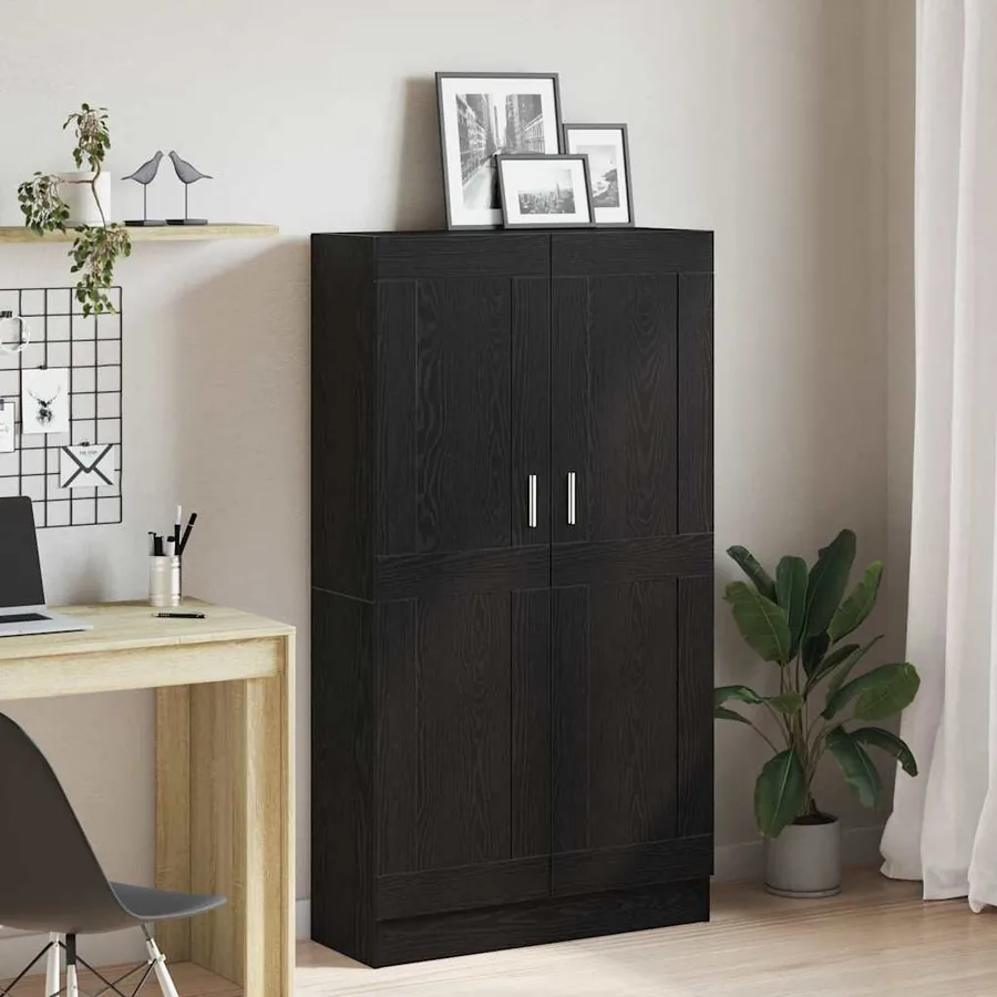 Bibliothèque Chêne noir 82,5 x 30,5 x 150 cm Bois d'ingénierie