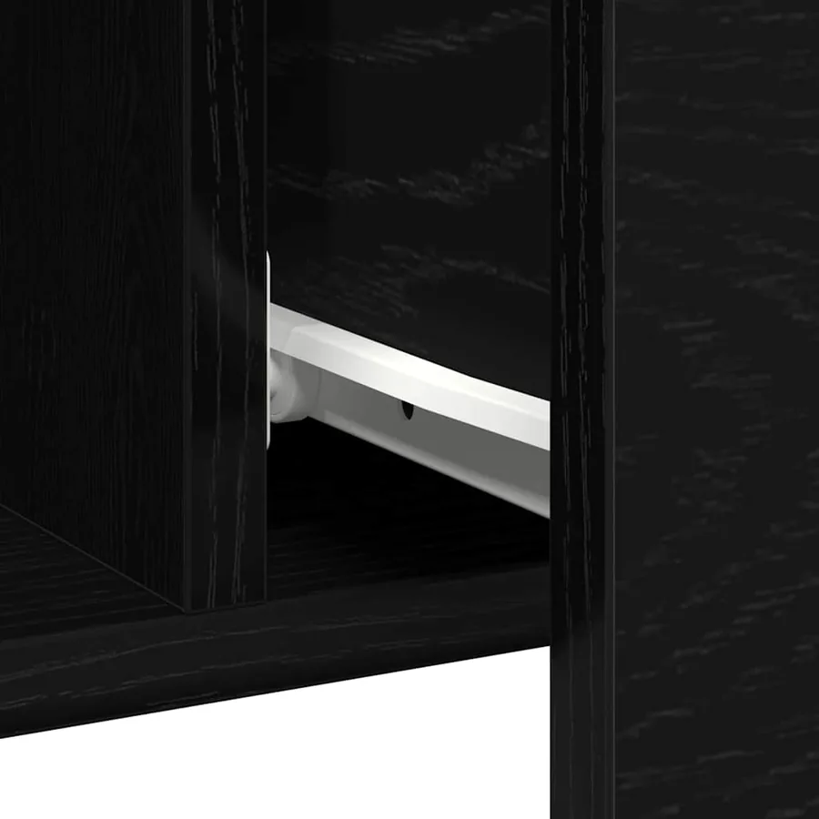Buffet Chêne noir 100 x 36 x 60 cm Bois d'ingénierie - 10