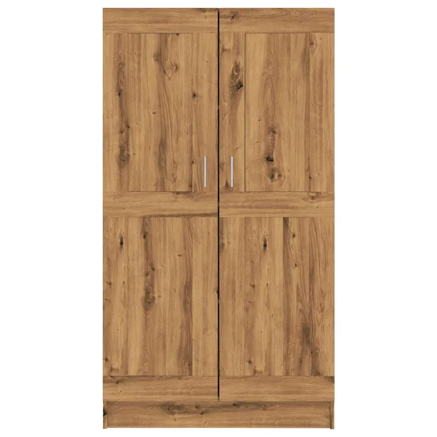 Bibliothèque chêne artisanal 82,5x30,5x150 cm bois d'ingénierie - 5