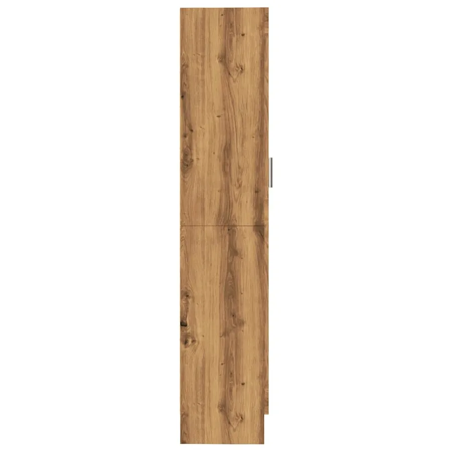 Bibliothèque chêne artisanal 82,5x30,5x150 cm bois d'ingénierie - 7
