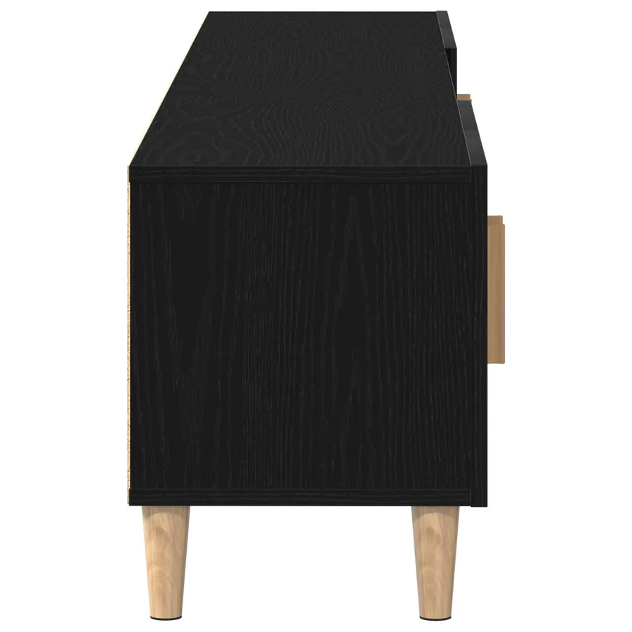 Meuble TV Chêne noir 180 x 31,5 x 40 cm Bois d'ingénierie - 7