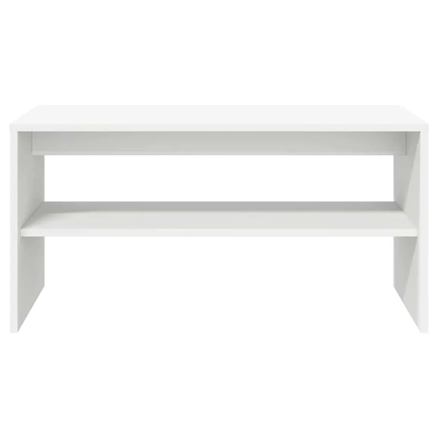 Meuble TV Blanc 80 x 40 x 40 cm Aggloméré - 5