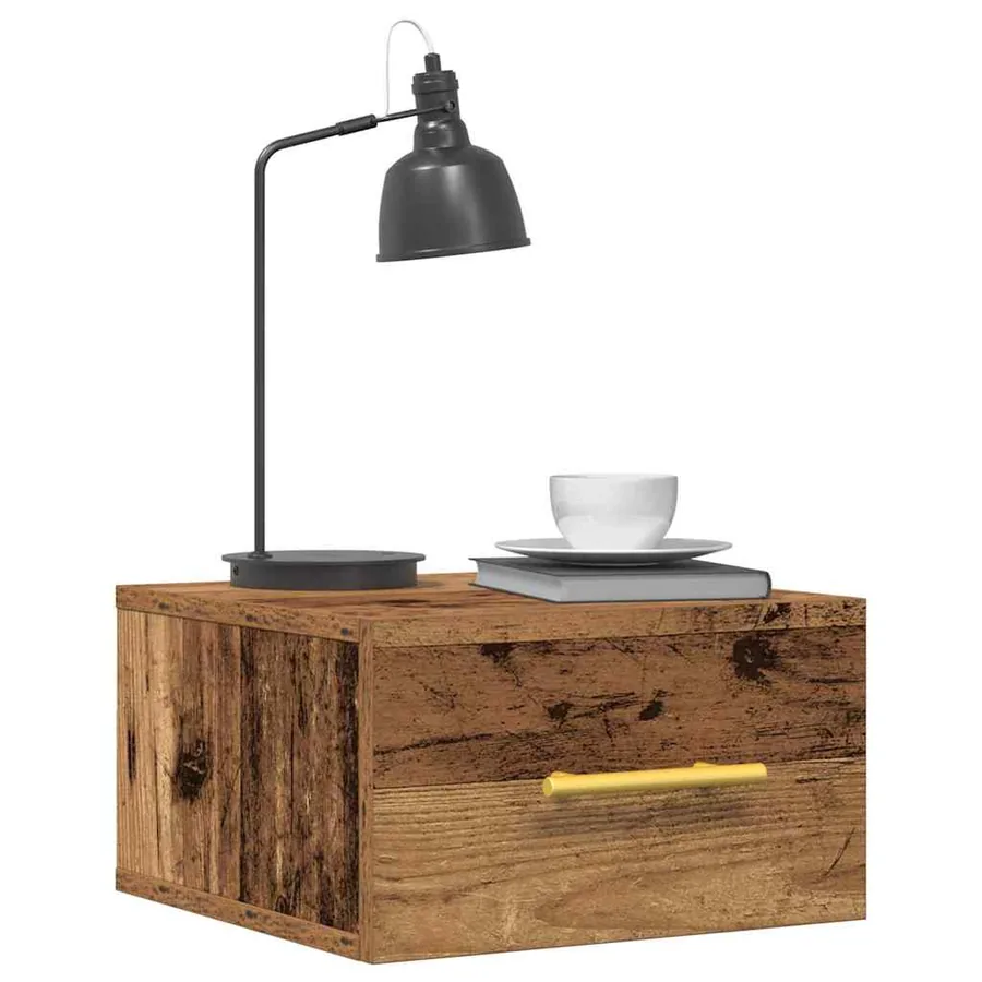 Cabinet de chevet 2 pcs Bois ancien 35 x 35 x 20 cm - 3