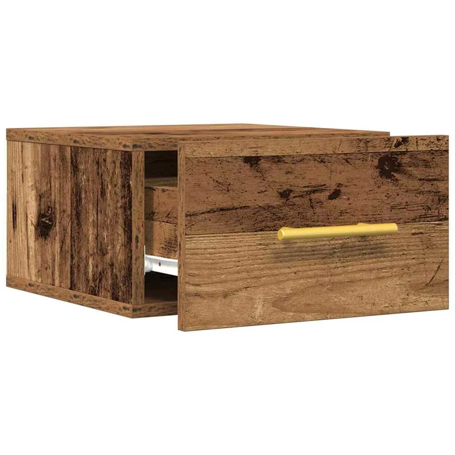 Cabinet de chevet 2 pcs Bois ancien 35 x 35 x 20 cm - 5