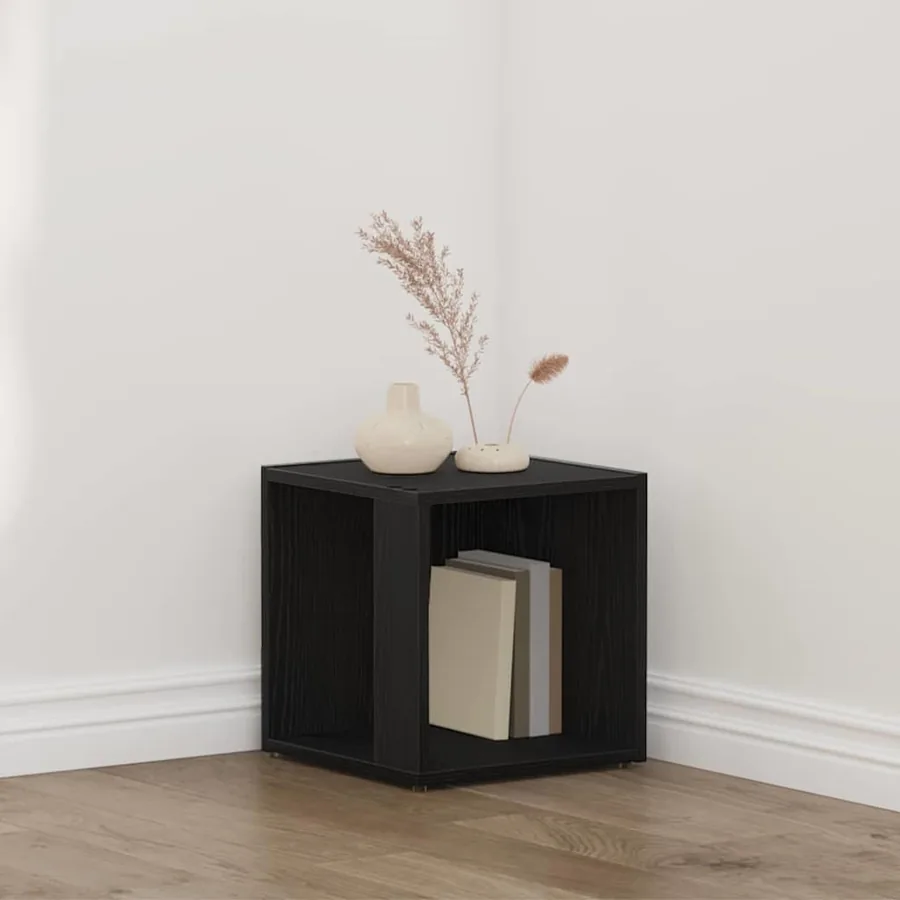 Étagères d'angle Chêne noir 33 x 33 x 34,5 cm Bois d'ingénierie