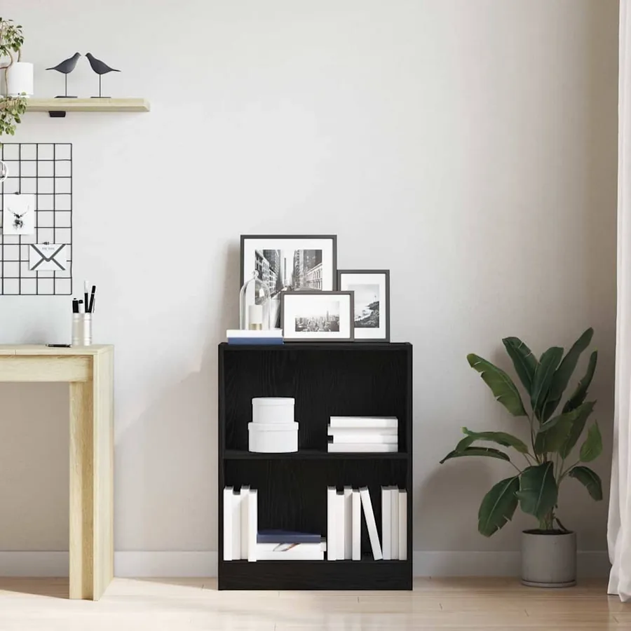 Bibliothèque Chêne noir 60 x 24 x 76 cm Bois d'ingénierie - 4