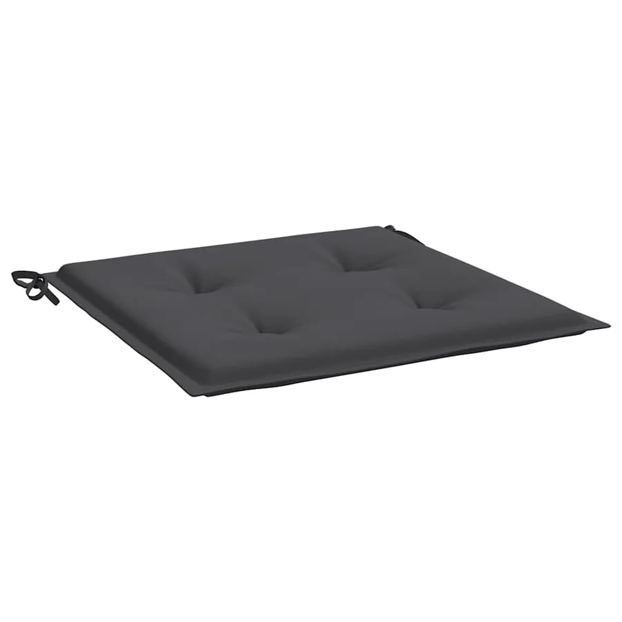 Coussins de chaise de jardin lot de 6 anthracite 40x40x4 cm - 5