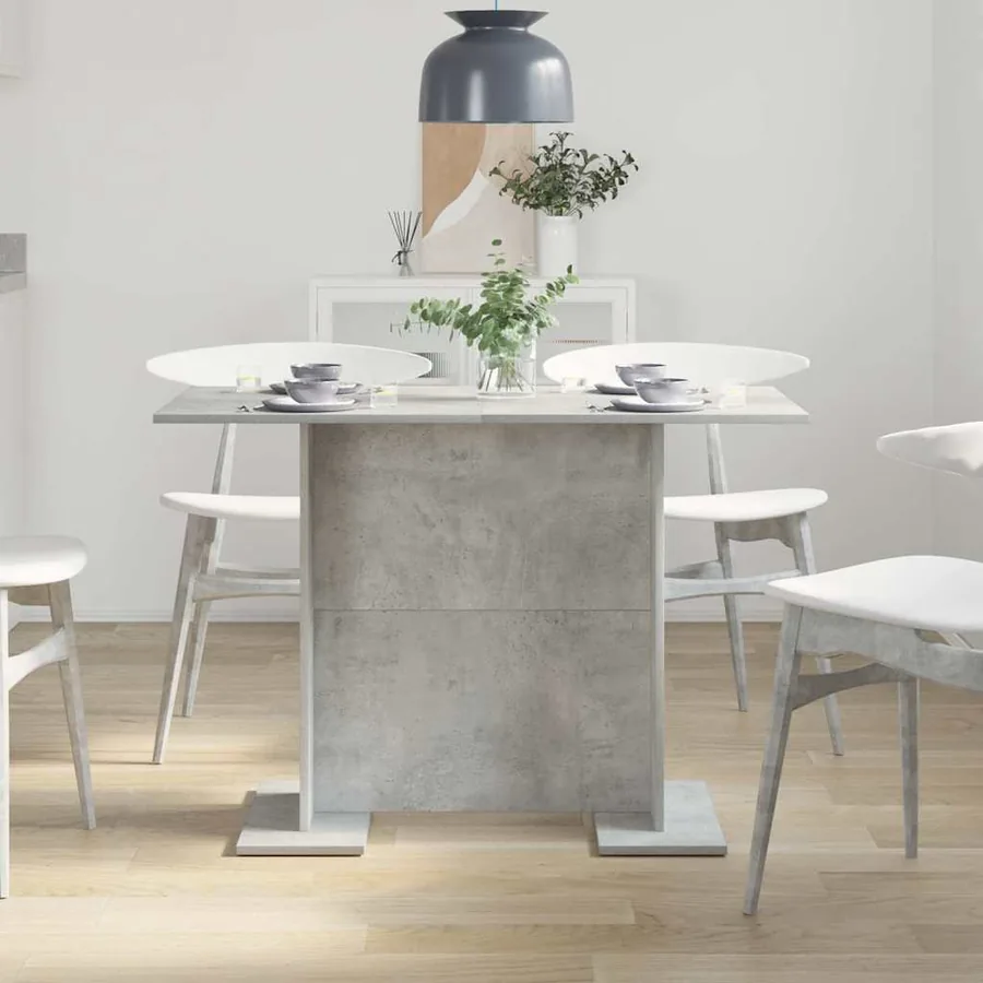 Table de salle à manger / Table de repas Gris béton - 4