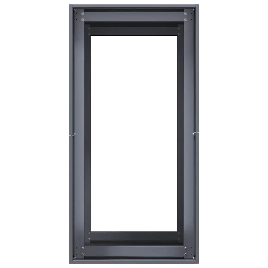 Jardinière anthracite 40x80x80 cm acier - 5