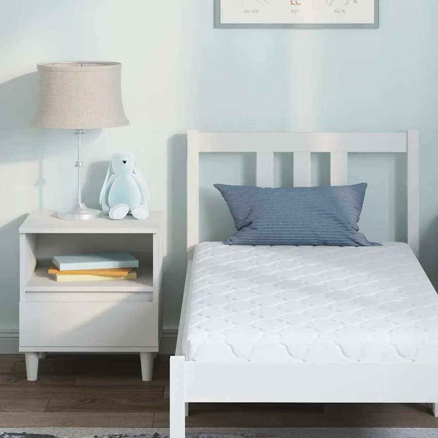 Matelas Blanc 70 x 140 cm Tissu jacquard - 7