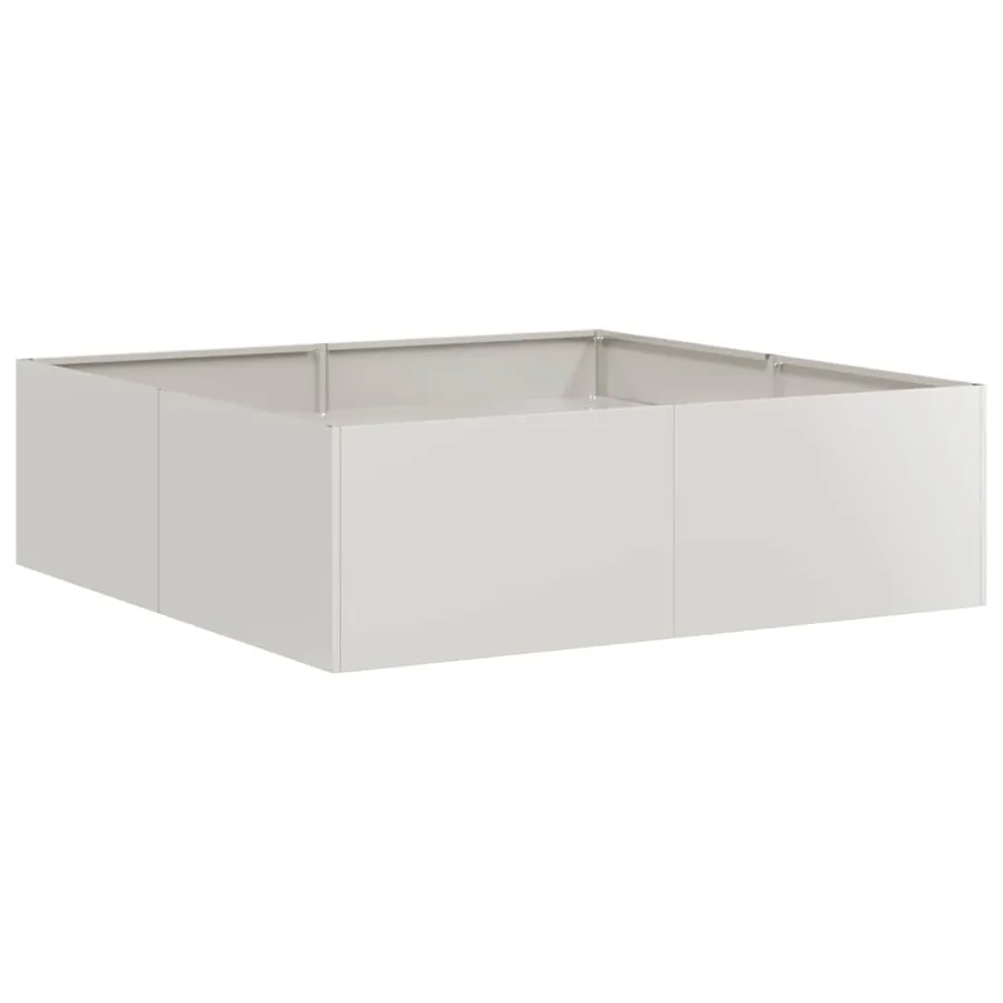Jardinière 100x100x30 cm acier inoxydable - 2