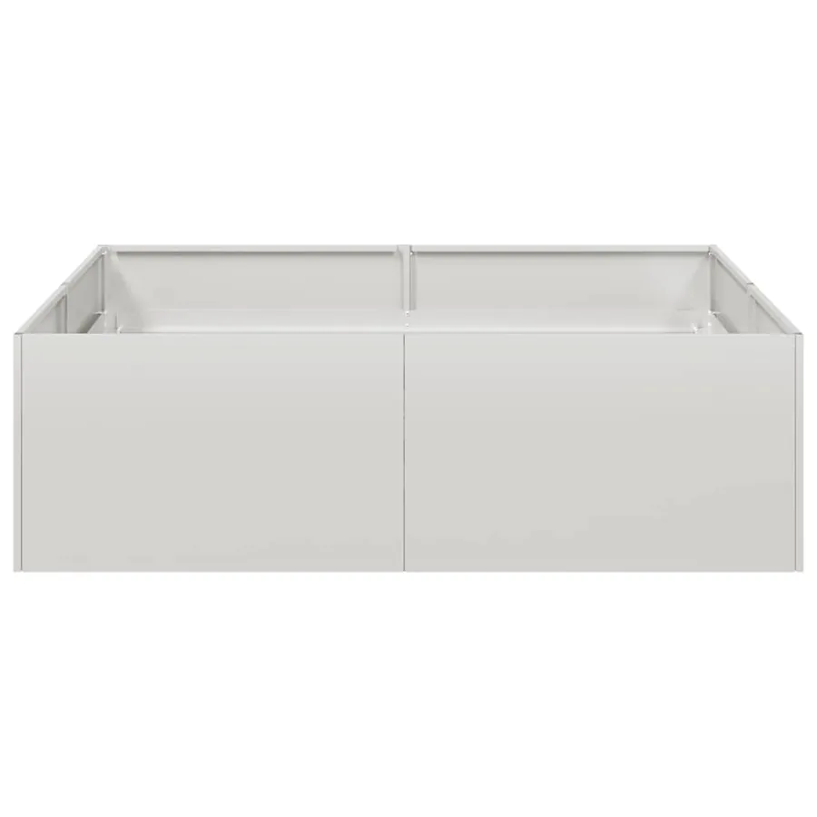 Jardinière 100x100x30 cm acier inoxydable - 4
