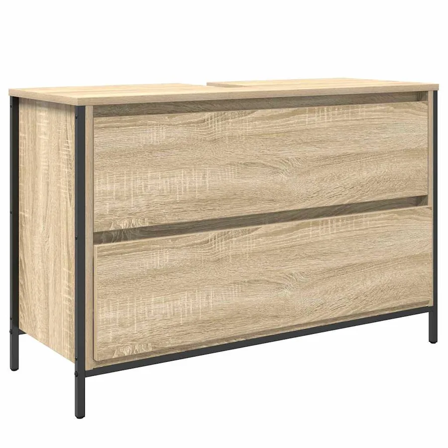 Ensemble de mobilier de salle de bain 3 pcs Chêne Sonoma - 6