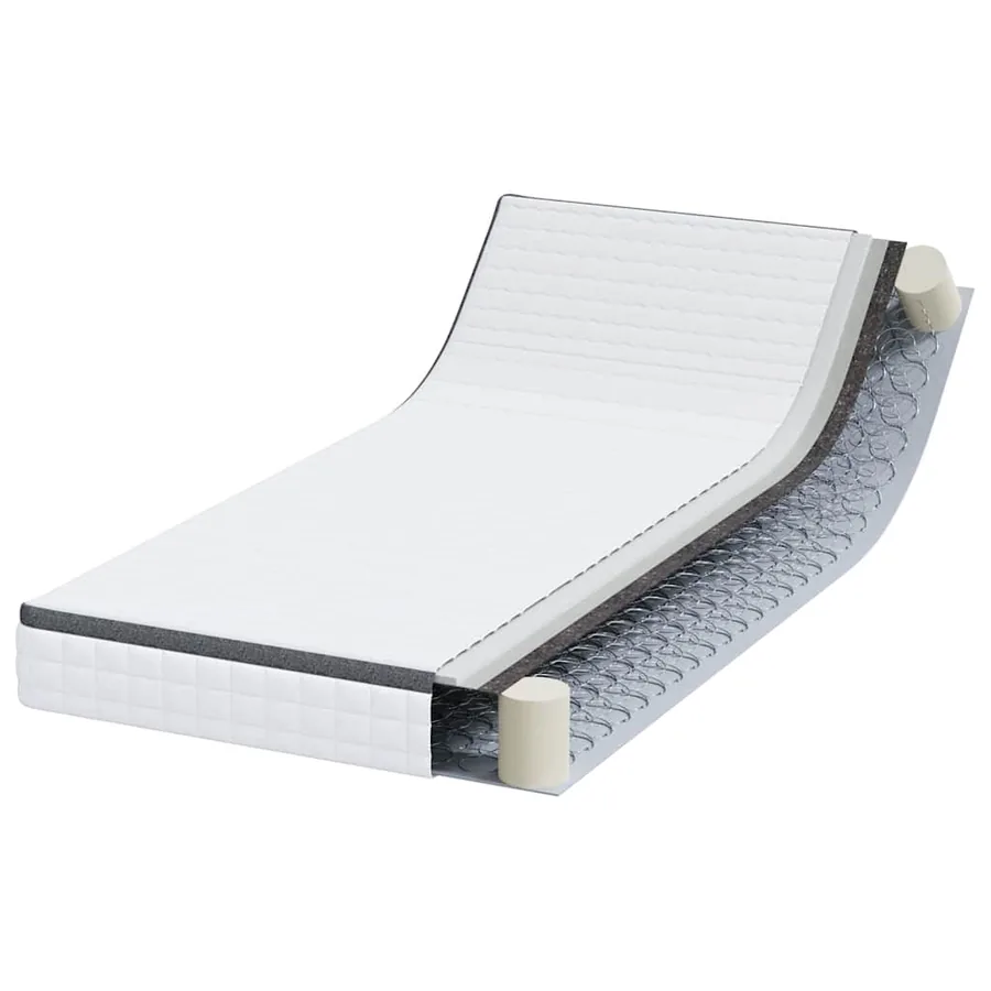 Matelas Blanc et Gris 90 x 190 cm Printemps Bonell - 3