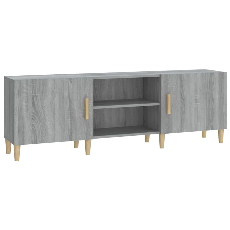 Meuble TV Sonoma gris 150x30x50 cm Bois d'ingénierie - 2