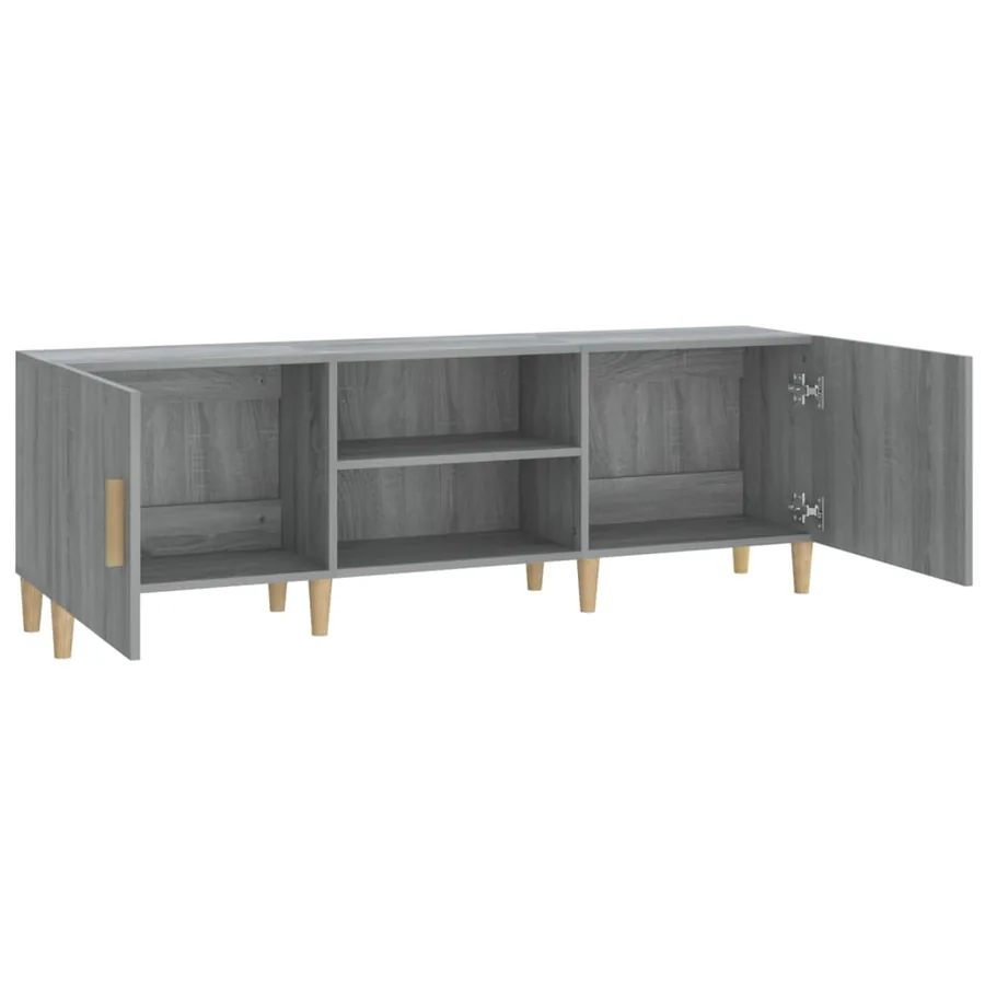 Meuble TV Sonoma gris 150x30x50 cm Bois d'ingénierie - 6